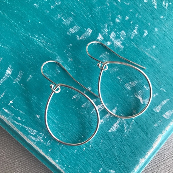 COPY - Sterling Silver petal Earrings - Picture 2 of 8